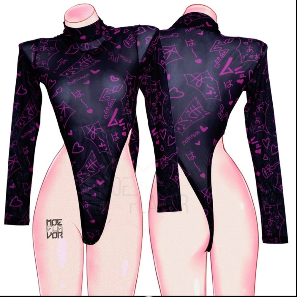 Mesh Manga Noises bodysuit from Moe Flavor - Picture 2 of 6